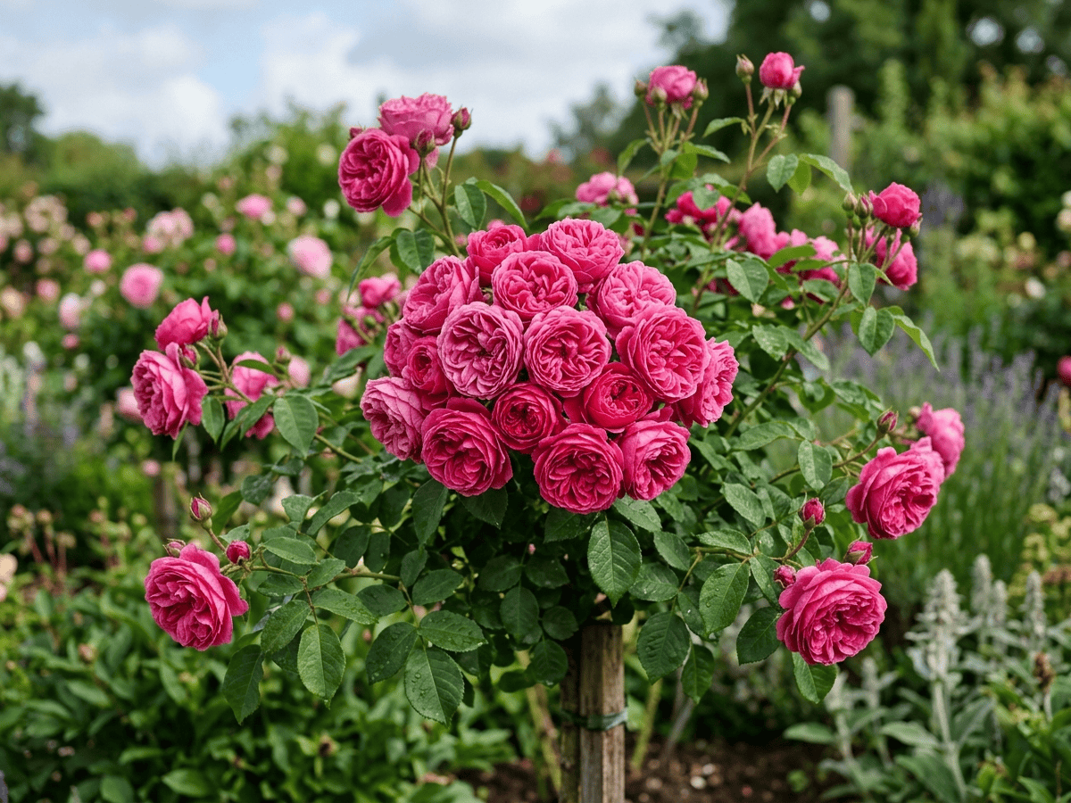 Gertrude Jekyll (Rosa 'Gertrude Jekyll'), pianta intera