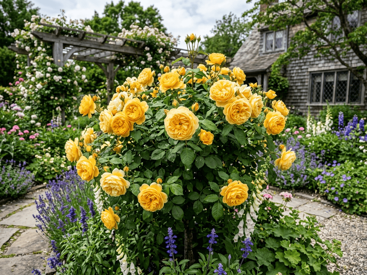 Golden Celebration dans un jardin