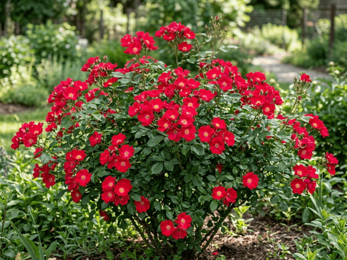Home Run (Rosa 'Home Run'), ganze Pflanze