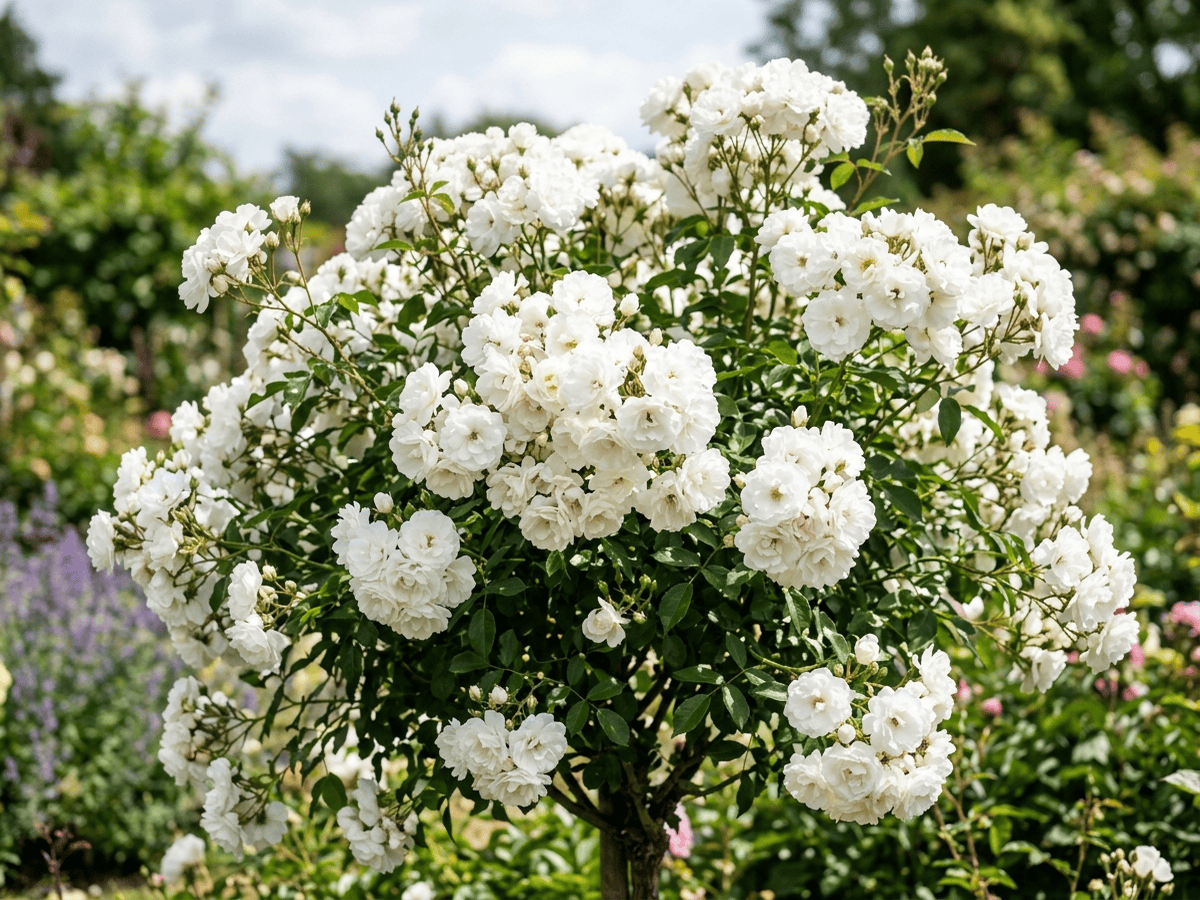Schneewittchen (Rosa 'Iceberg'), ganze Pflanze