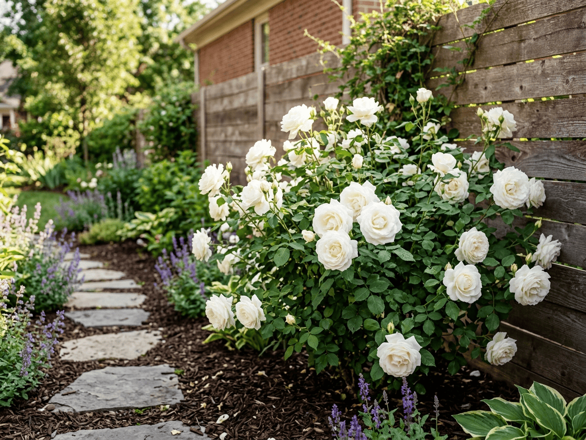 John F. Kennedy im Garten