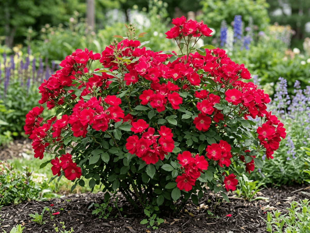 Knock Out (Rosa 'Knock Out'), whole plant