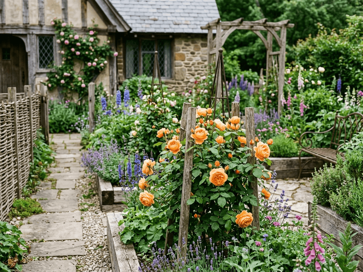 Lady of Shalott im Garten