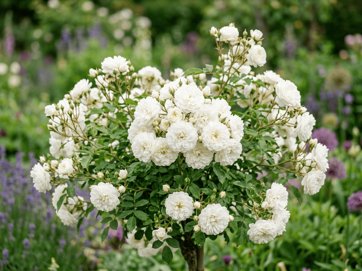 マダム・プランティエ(Rosa 'Madame Plantier')の全体像