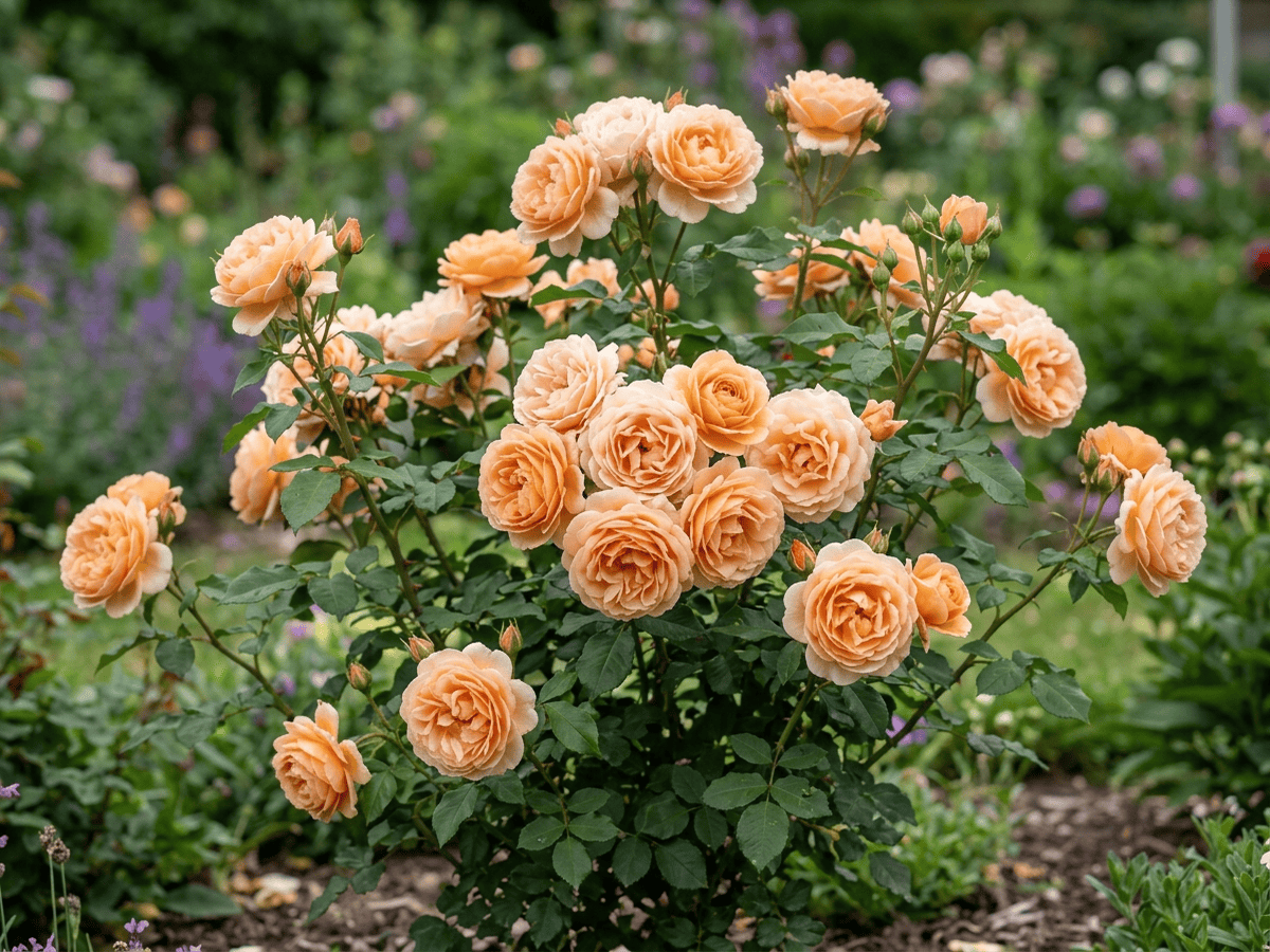 Marilyn Monroe (Rosa 'Marilyn Monroe'), toàn cây