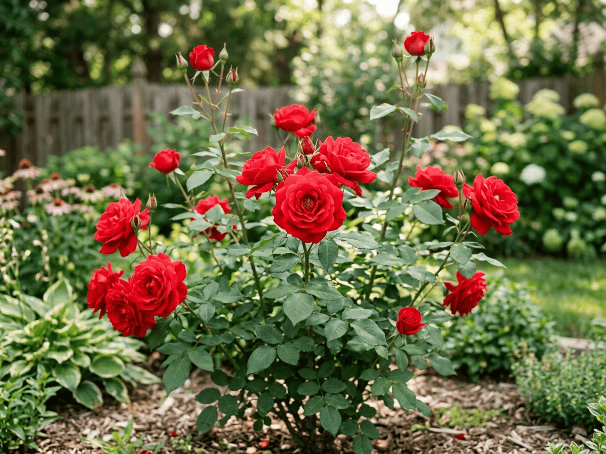 Olympiad (Rosa 'Olympiad'), whole plant