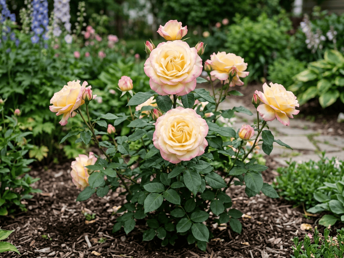Peace (Rosa 'Peace'), whole plant