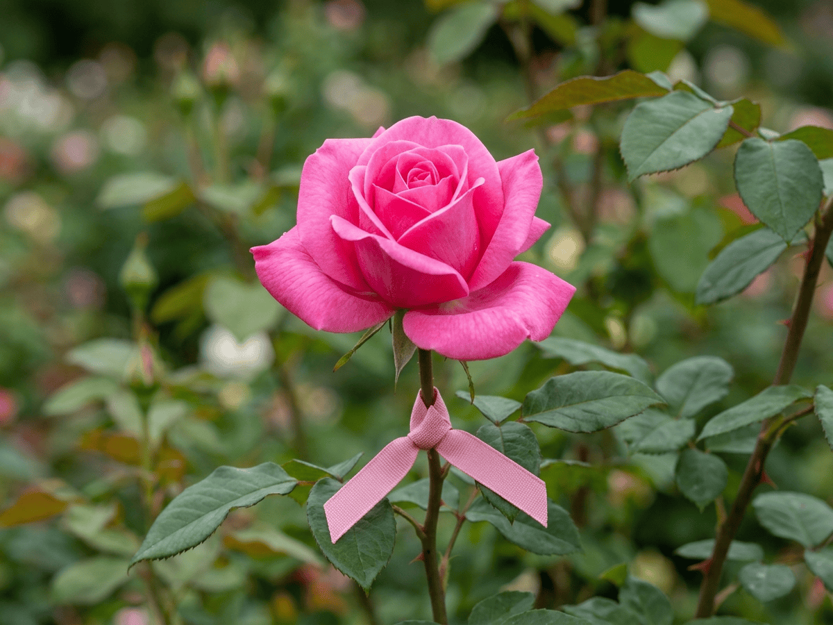 Pink Promise — close-up of leaves and flowers