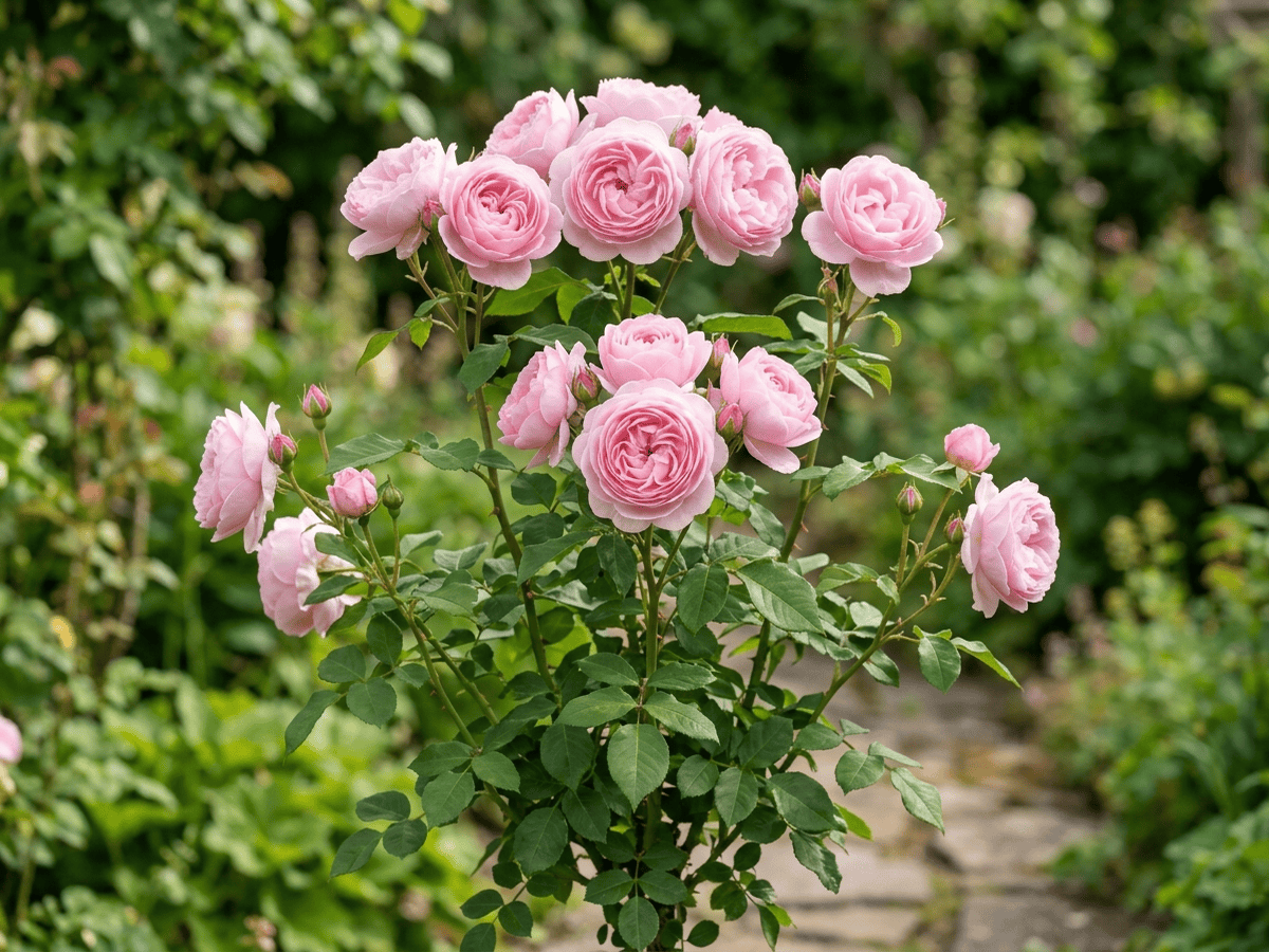 Queen of Sweden (Rosa 'Queen of Sweden'), ganze Pflanze