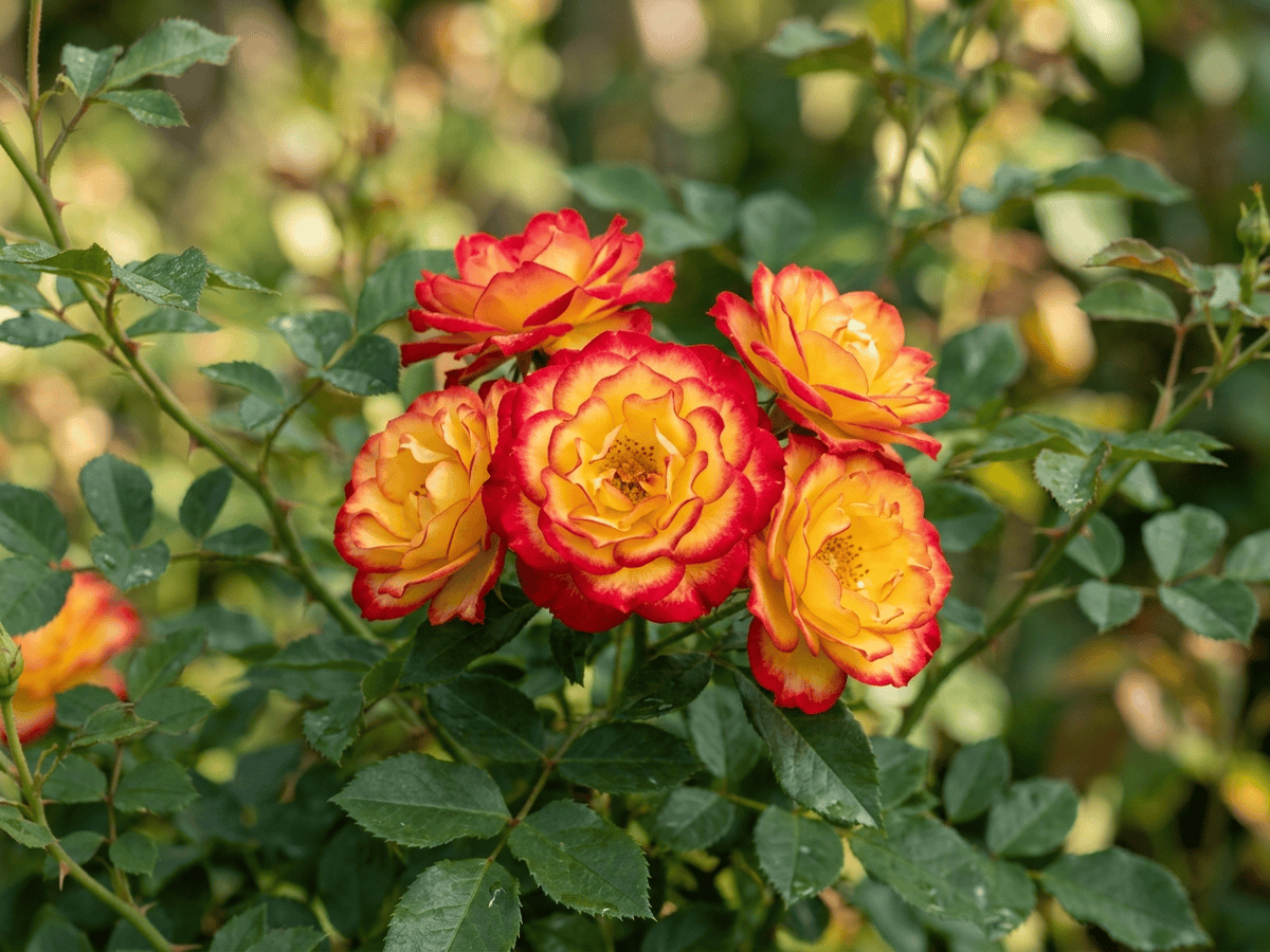 Rainbow's End — primo piano di foglie e fiori