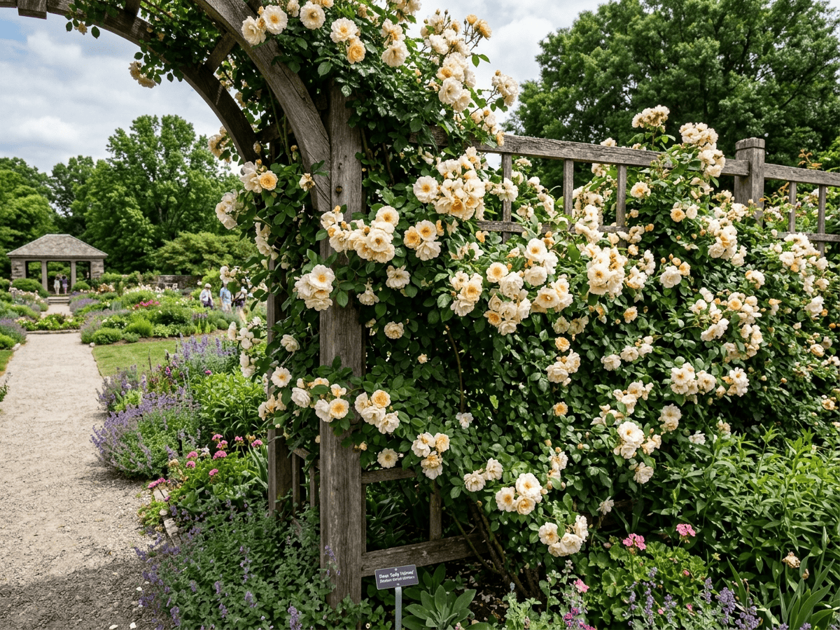Sally Holmes in giardino