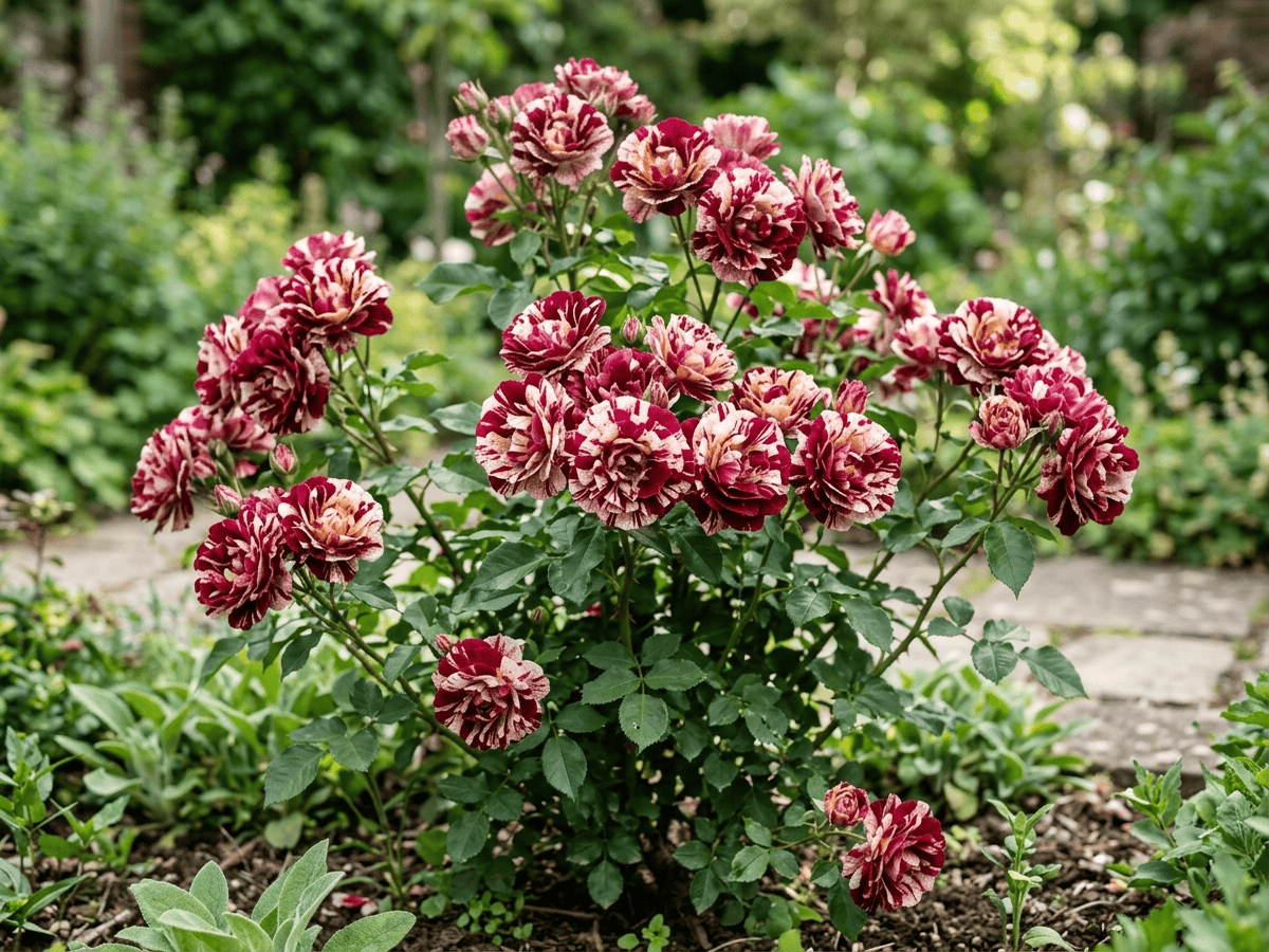Scentimental (Rosa 'Scentimental'), whole plant