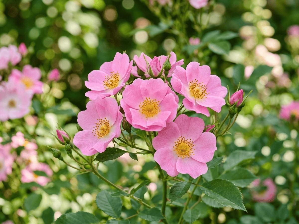 Simplicity — primer plano de hojas y flores