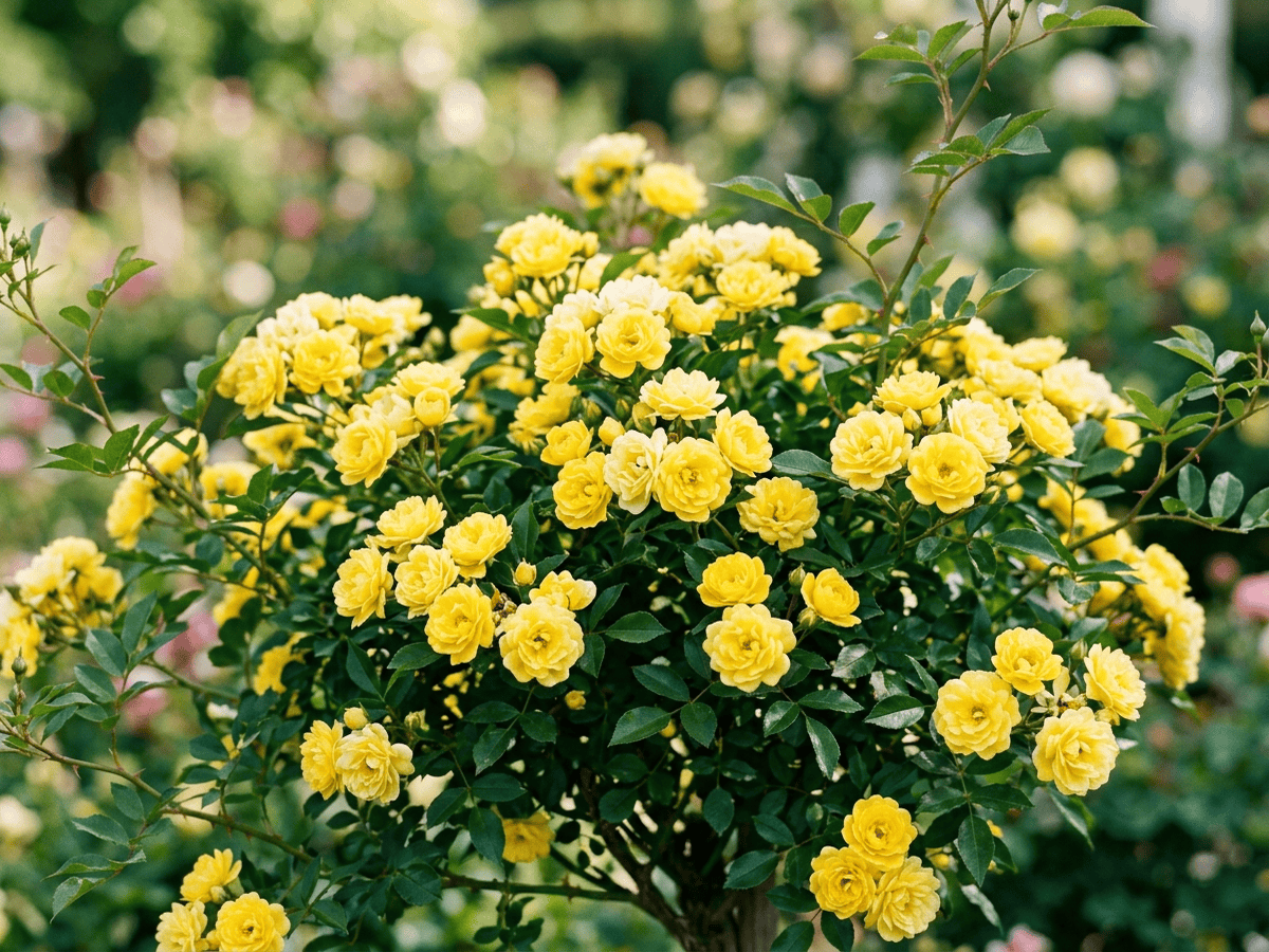 Sun Sprinkles — primer plano de hojas y flores
