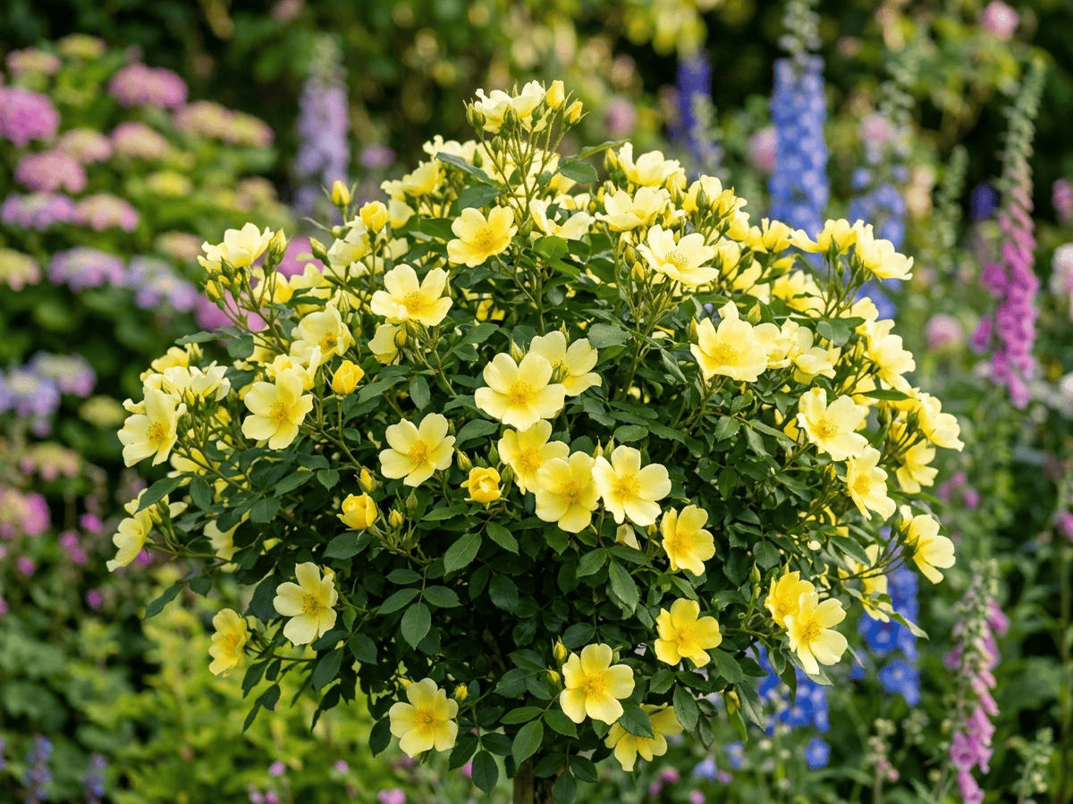 Sunny Knock Out (Rosa 'Sunny Knock Out'), whole plant