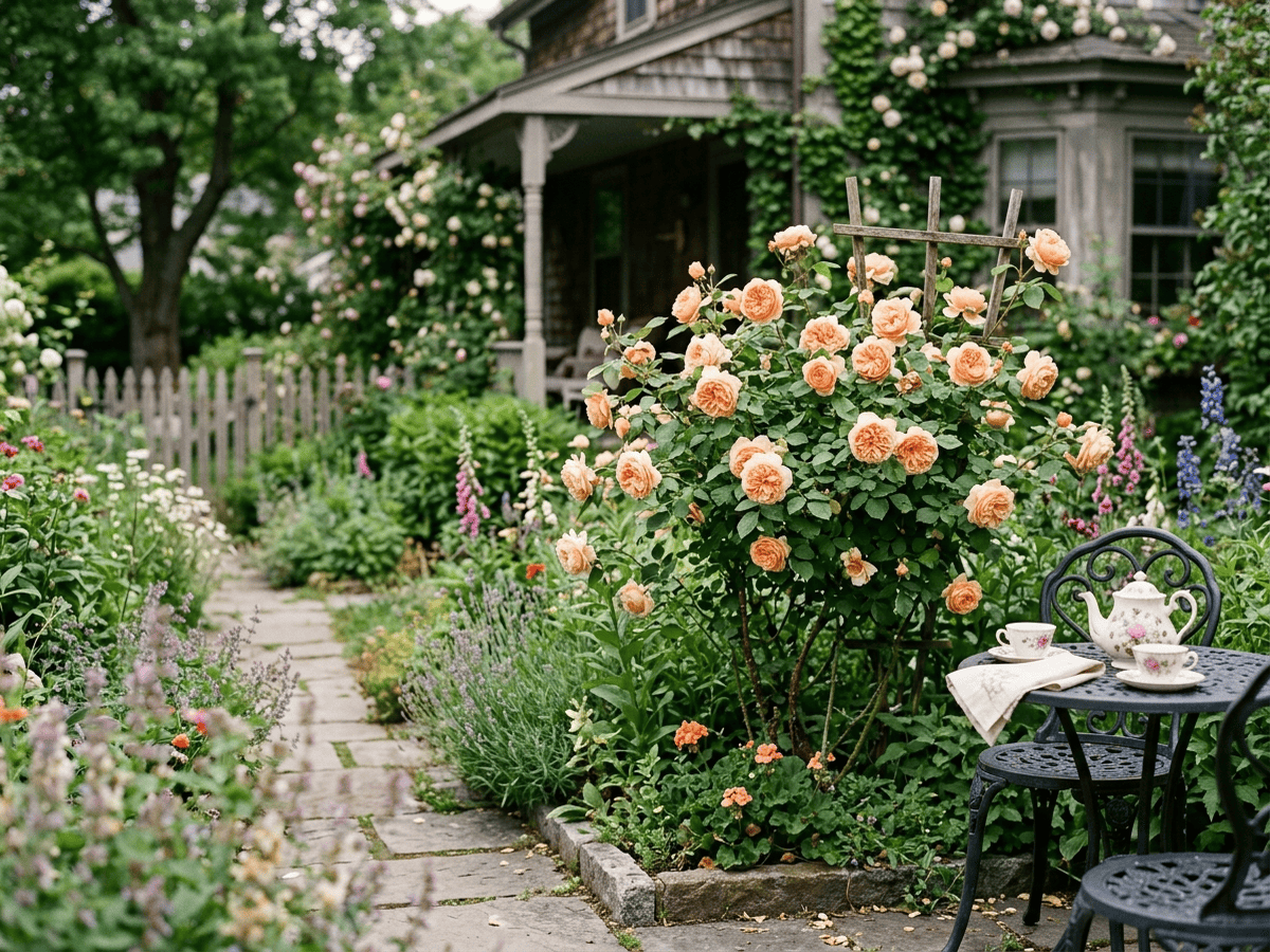 Tea Clipper en un jardín