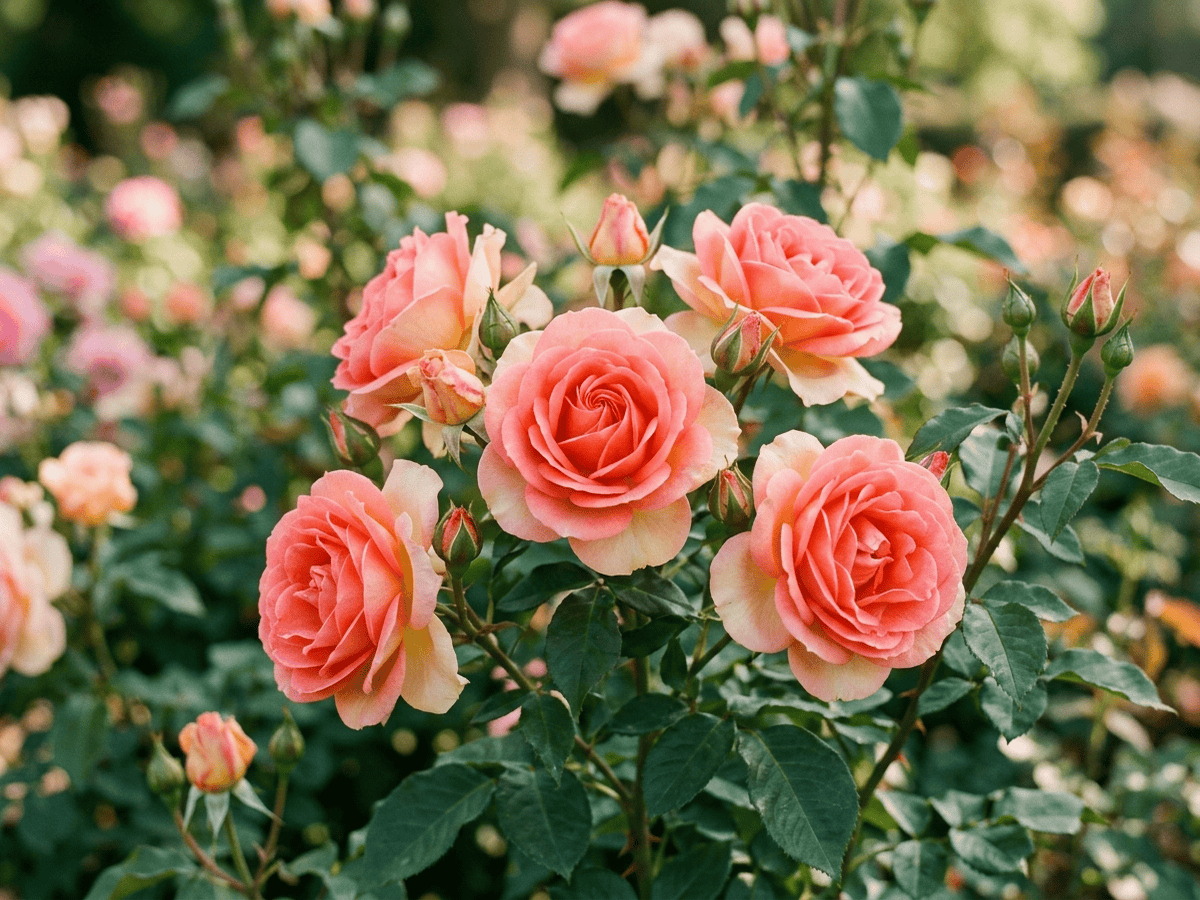 Tournament of Roses — Nahaufnahme von Blättern und Blüten