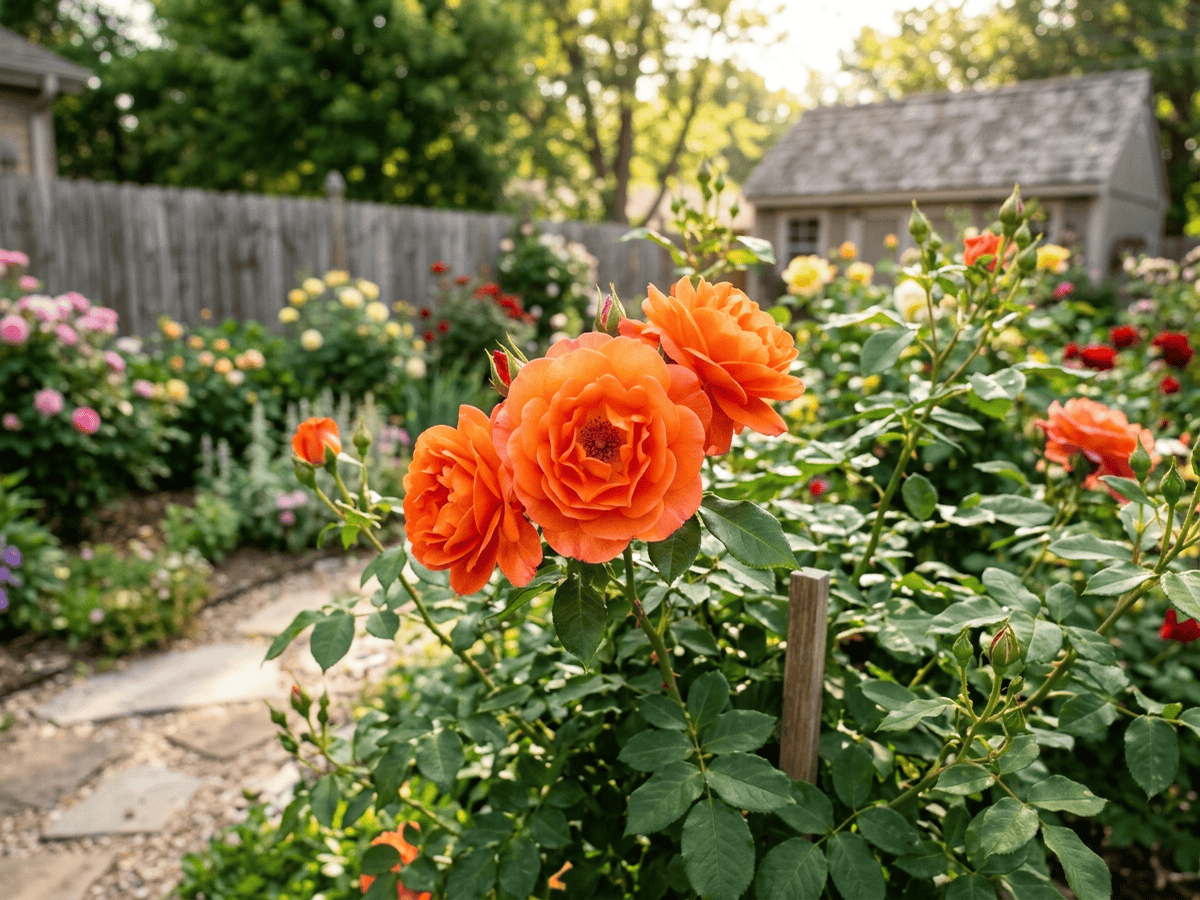 Tropicana in a garden setting