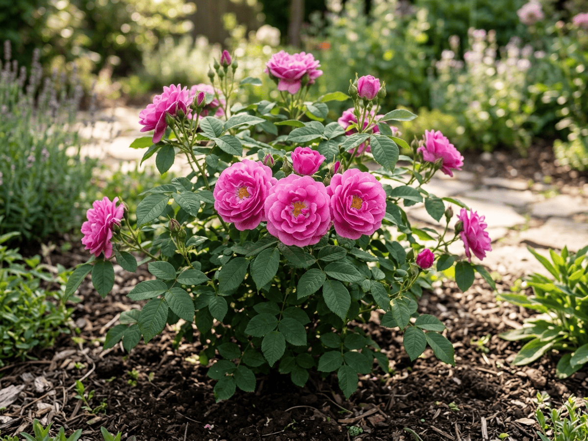法国蔷薇(Rosa gallica)整株