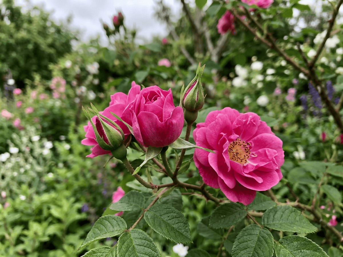 法国蔷薇的季节形态
