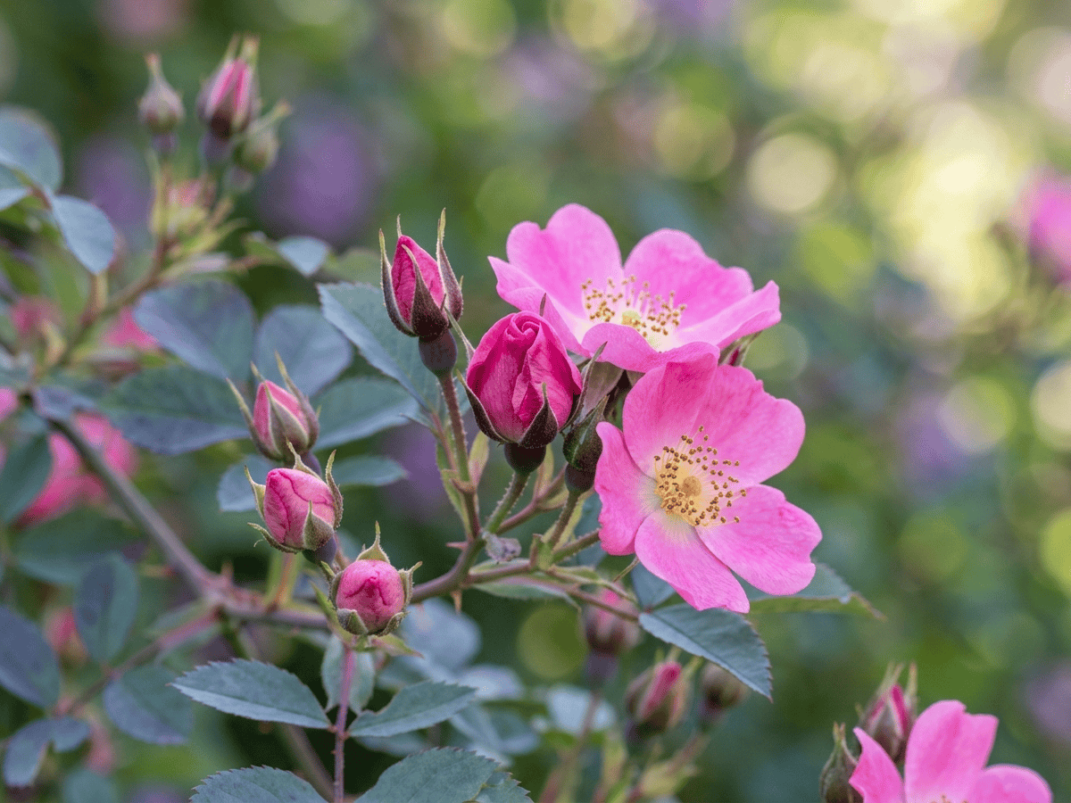 Red-Leaved Rose — seasonal appearance