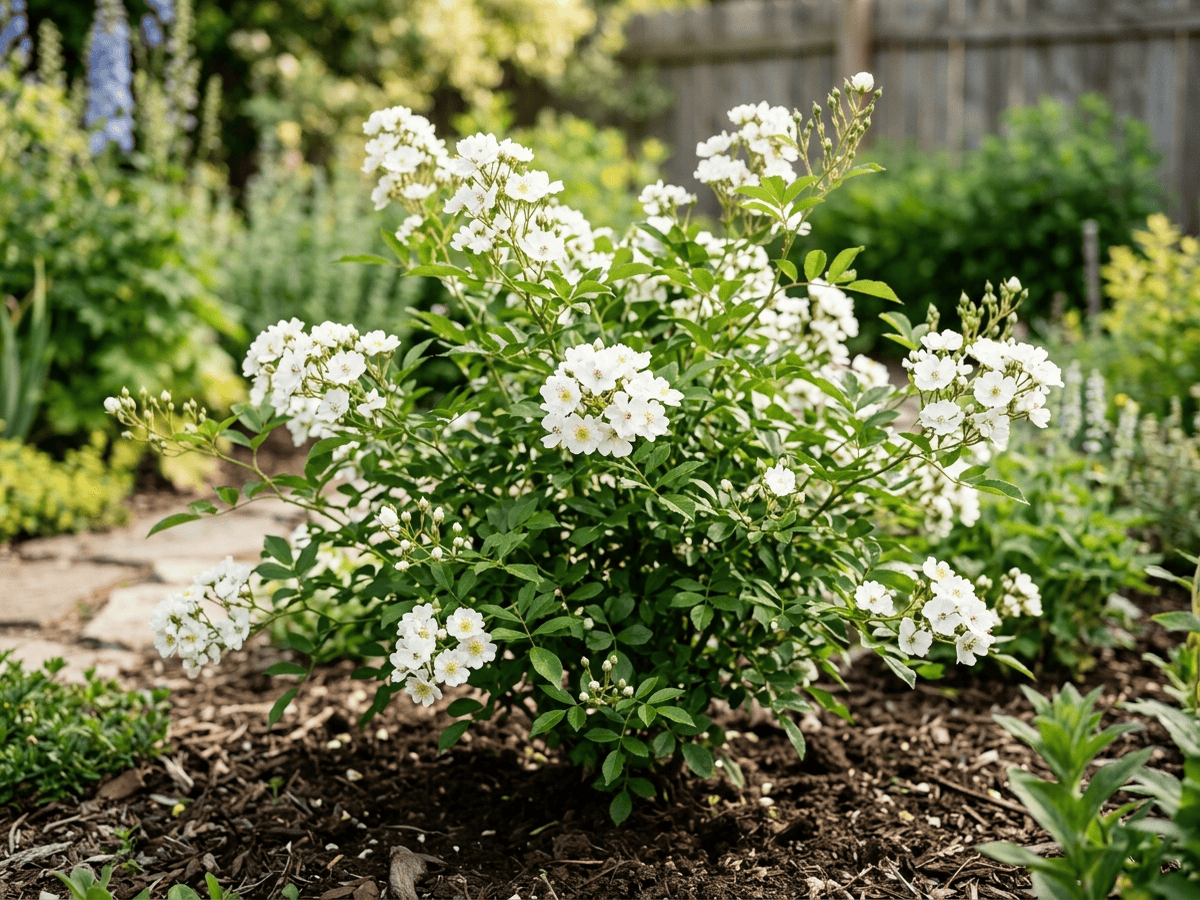 rosa multiflora (Rosa multiflora), planta completa
