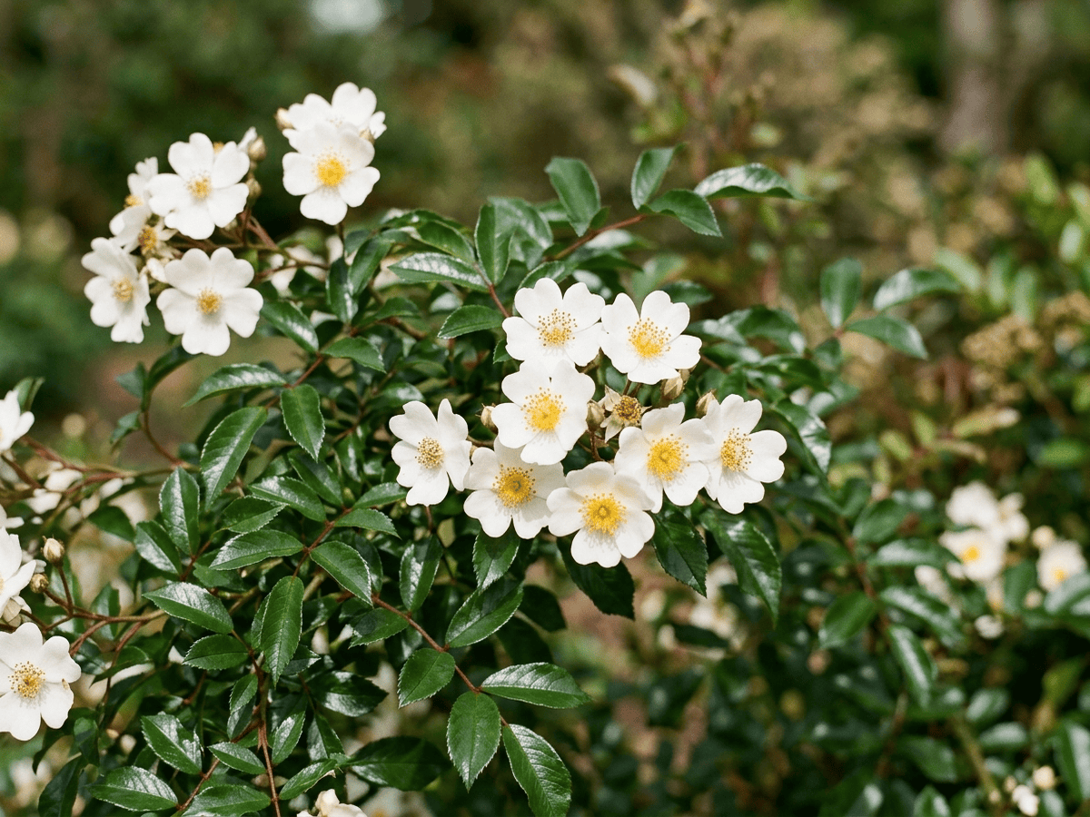 Memorial Rose — close-up of leaves and flowers
