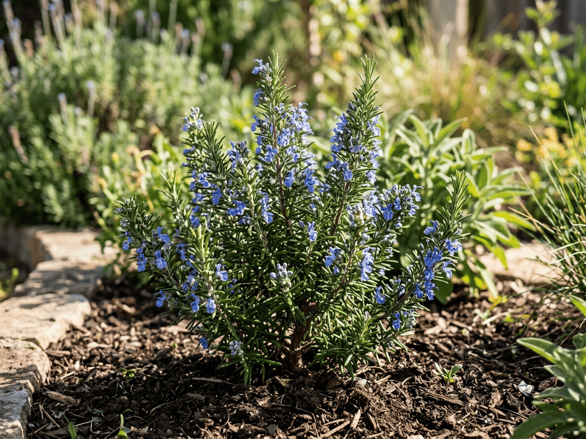 Rosemary (Rosmarinus officinalis), whole plant