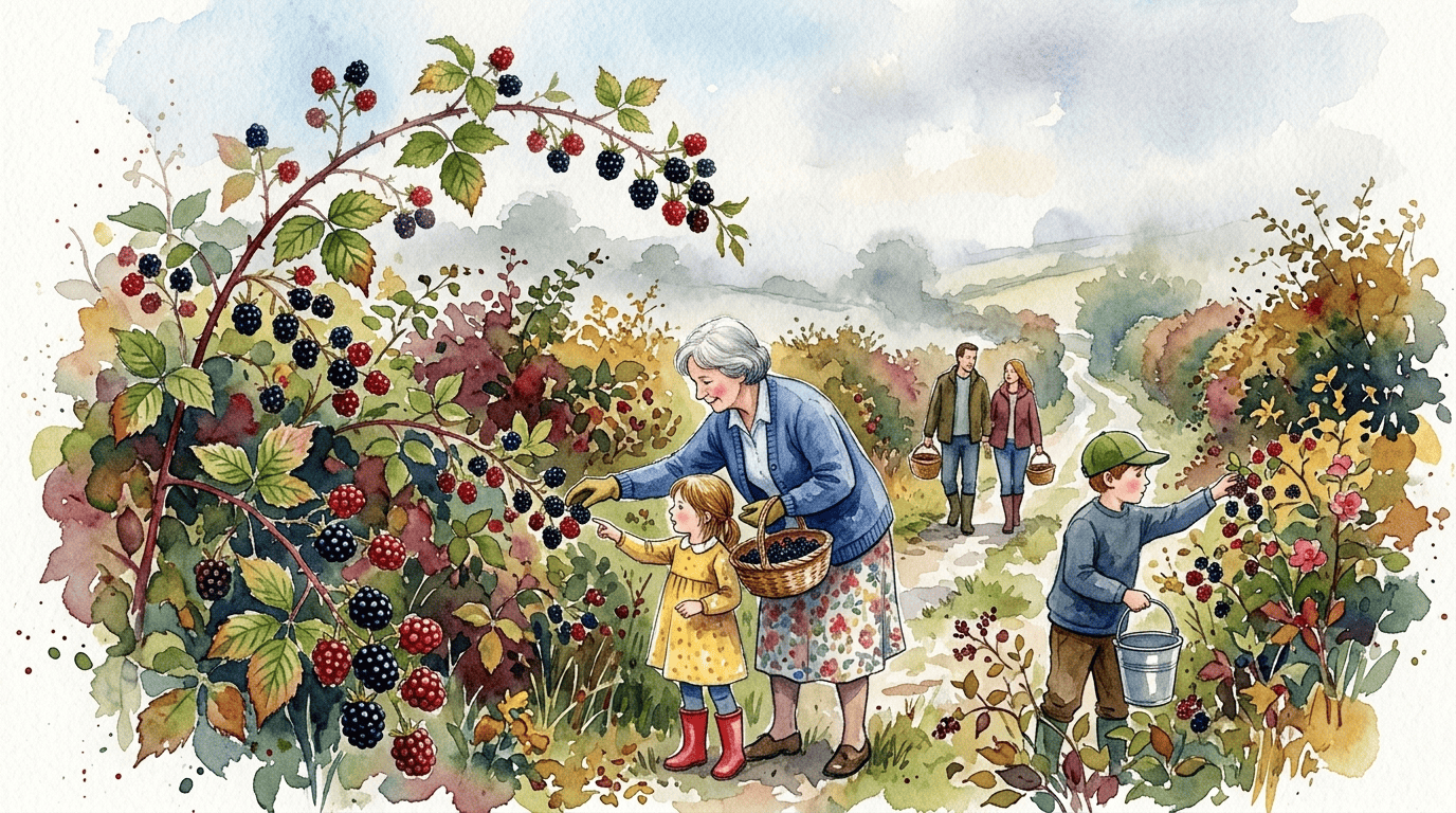 Scena storica illustrata per Rovo comune