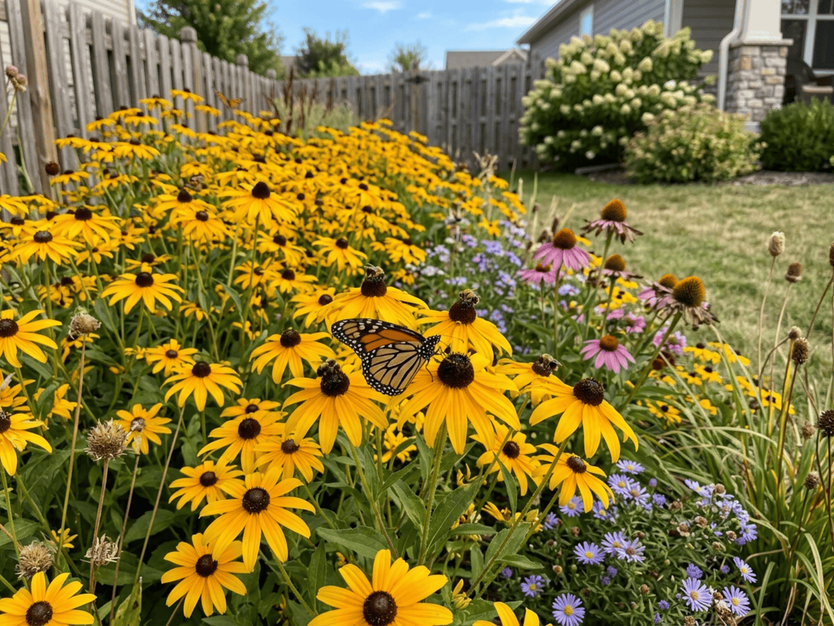 Rudbeckia dolce in giardino