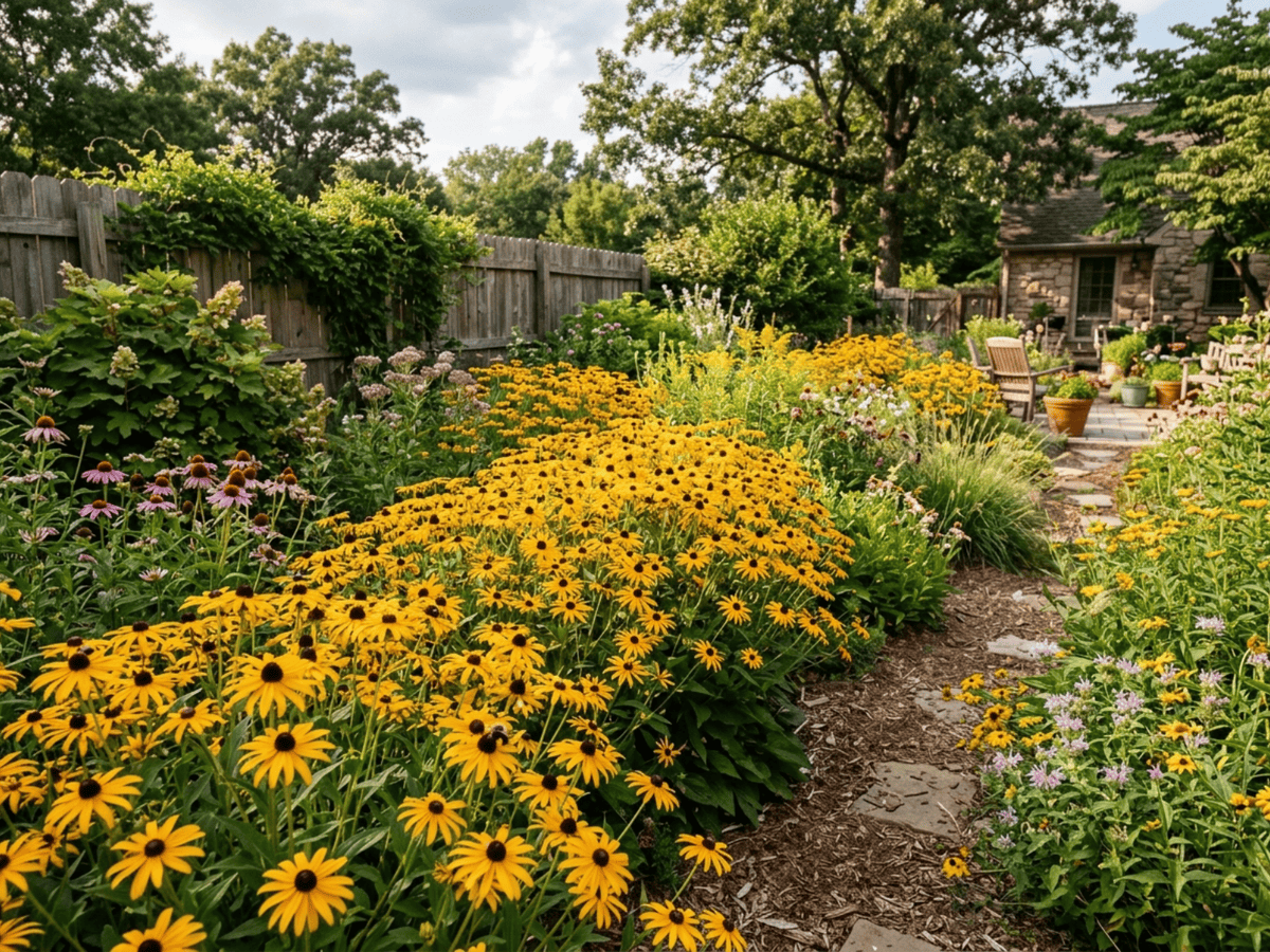 Brown-Eyed Susan in a garden setting