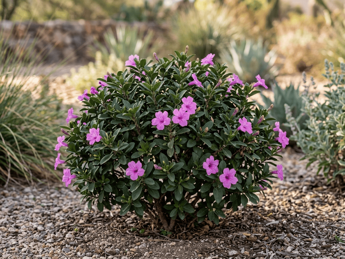 Wüsten-Ruellie (Ruellia peninsularis), ganze Pflanze
