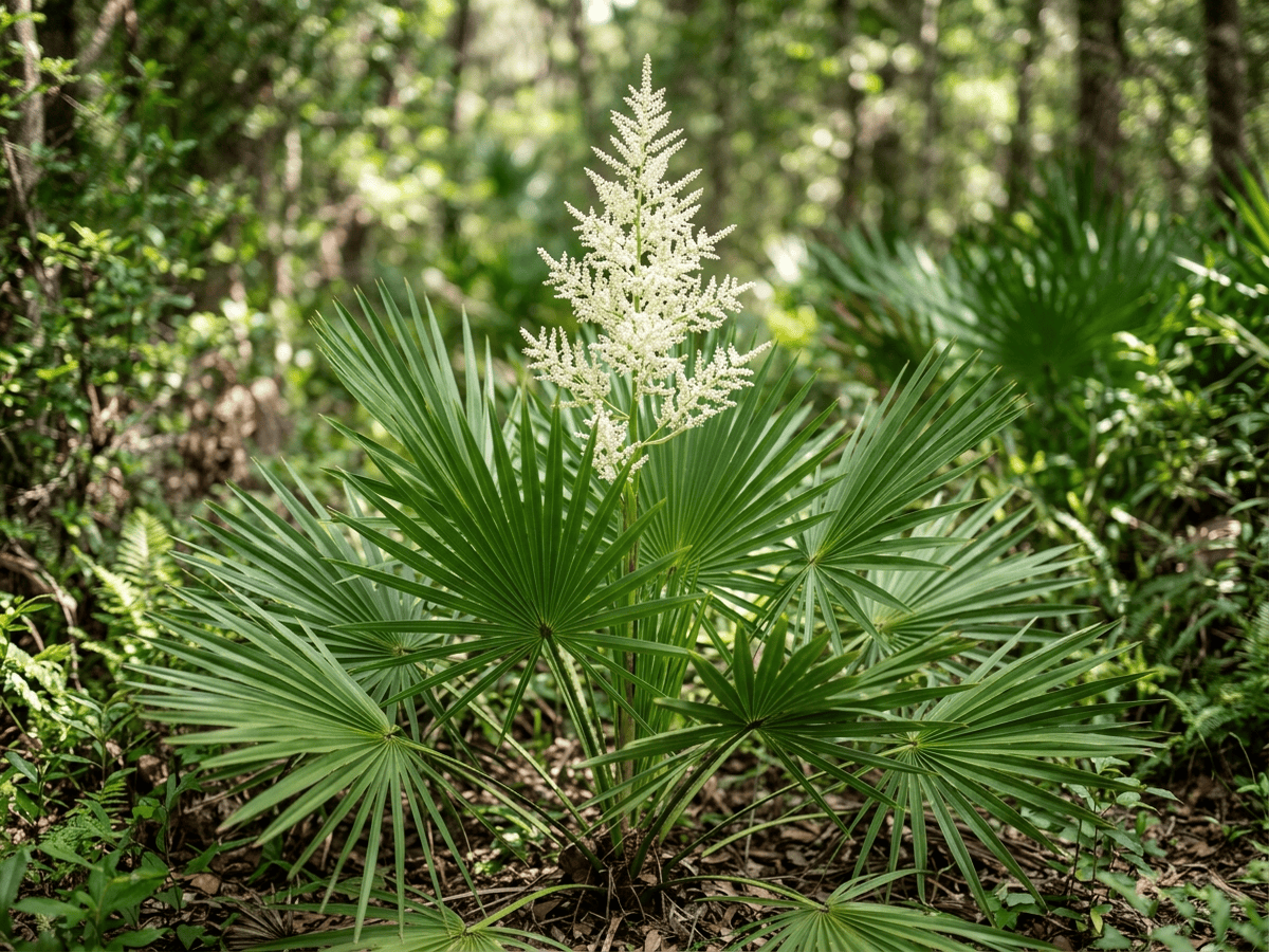 Zwergpalmetto — saisonales Erscheinungsbild