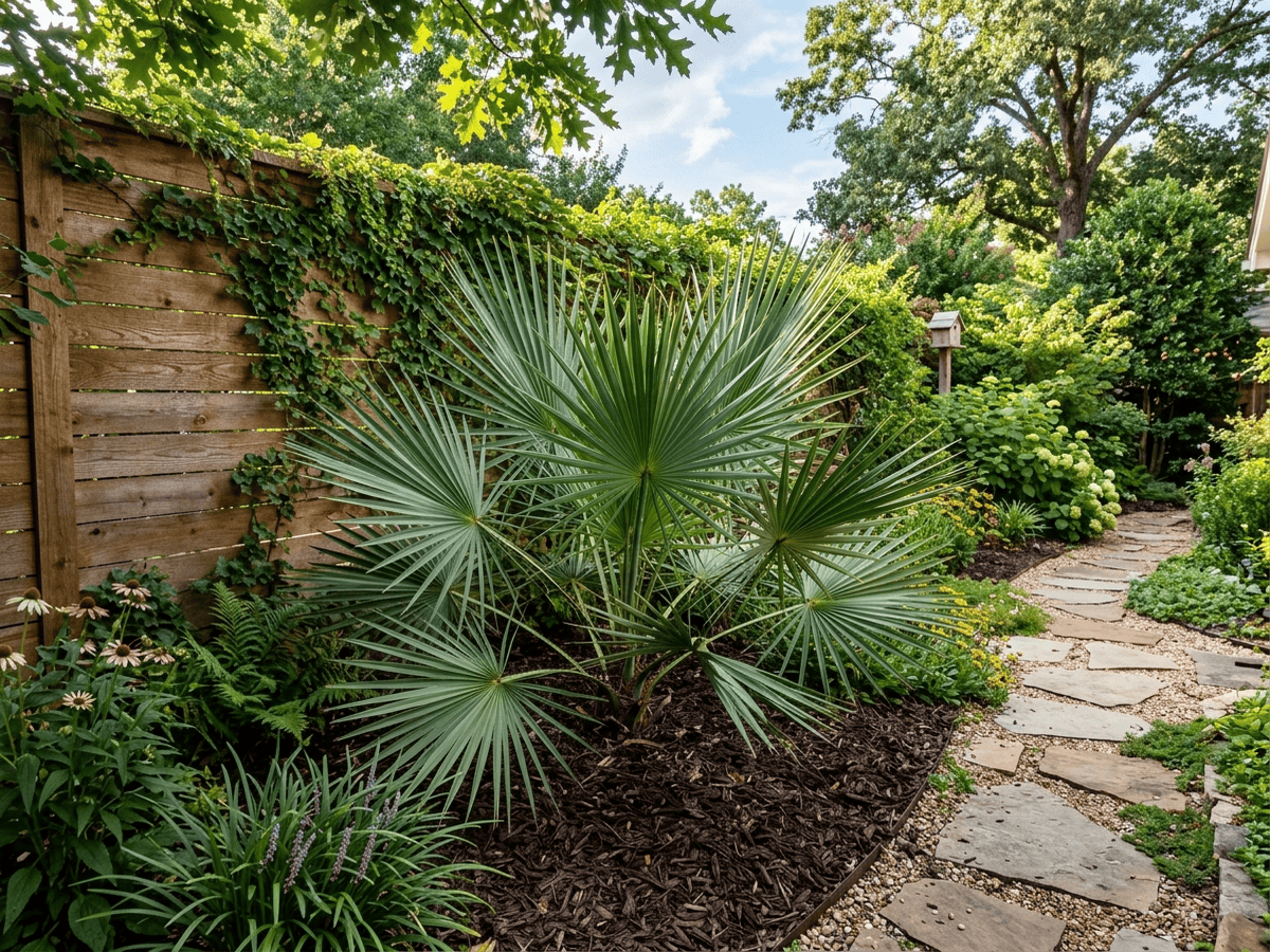 Zwergpalmetto im Garten