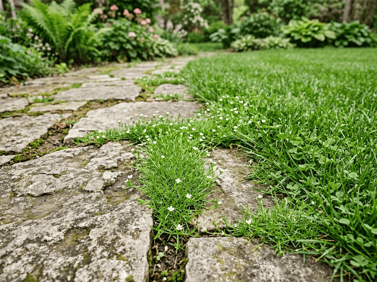 Sagina sdraiata in giardino