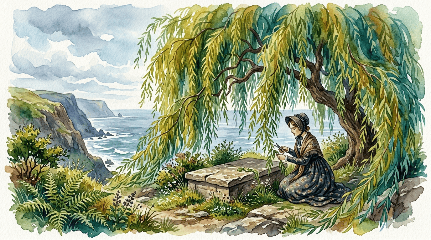 Scena storica illustrata per Salice piangente