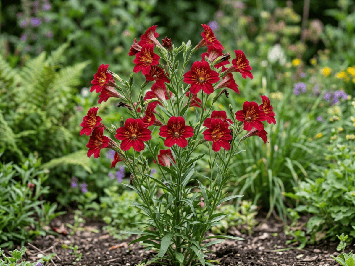 Salpiglossis (Salpiglossis sinuata), plante entière