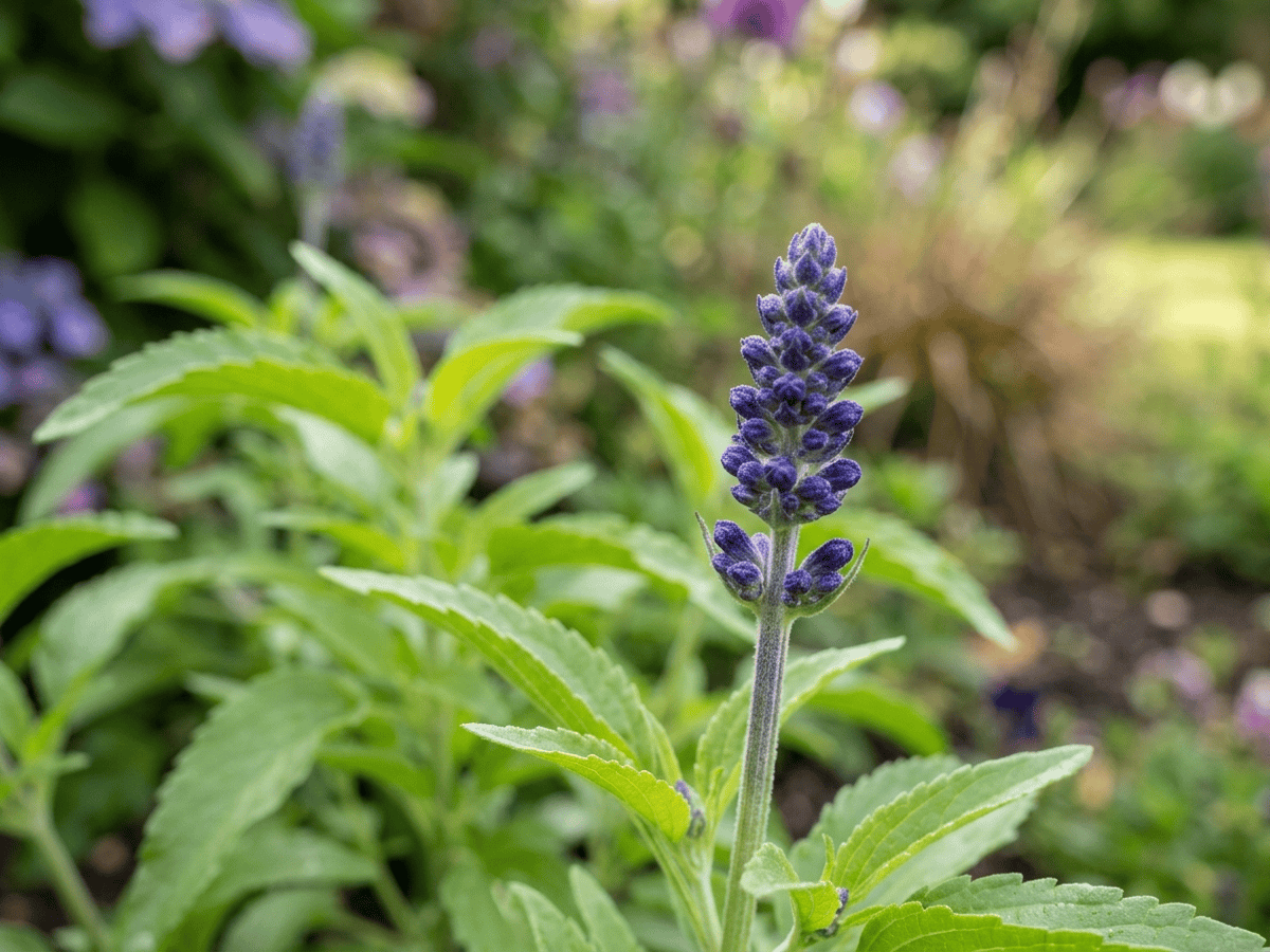 Mealy Blue Sage — seasonal appearance