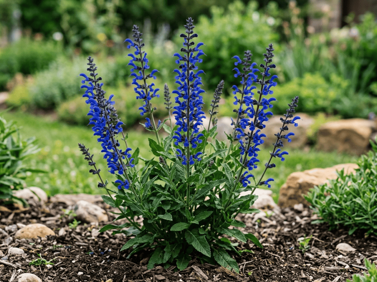 아니스 세이지(Salvia guaranitica) 전체 모습