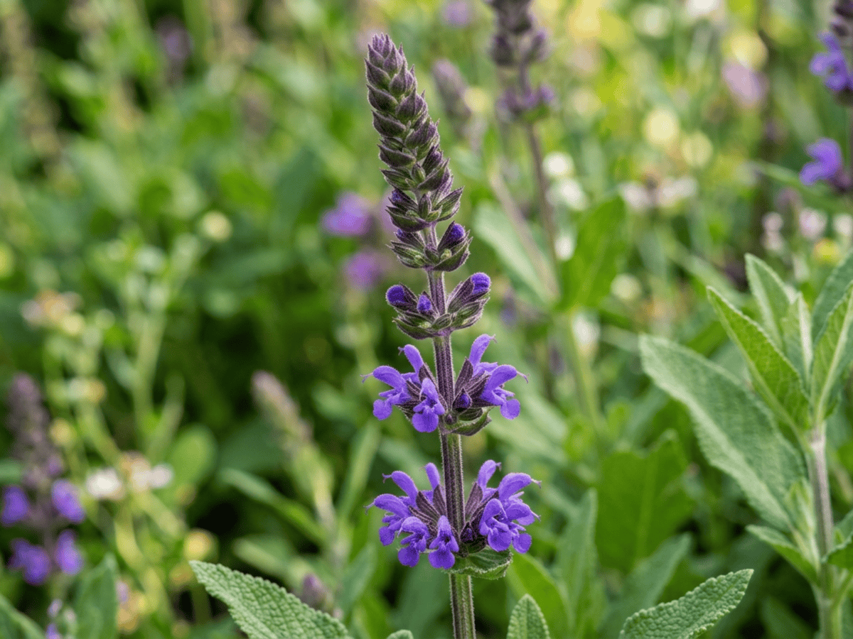 Salvia spuria — aspetto stagionale