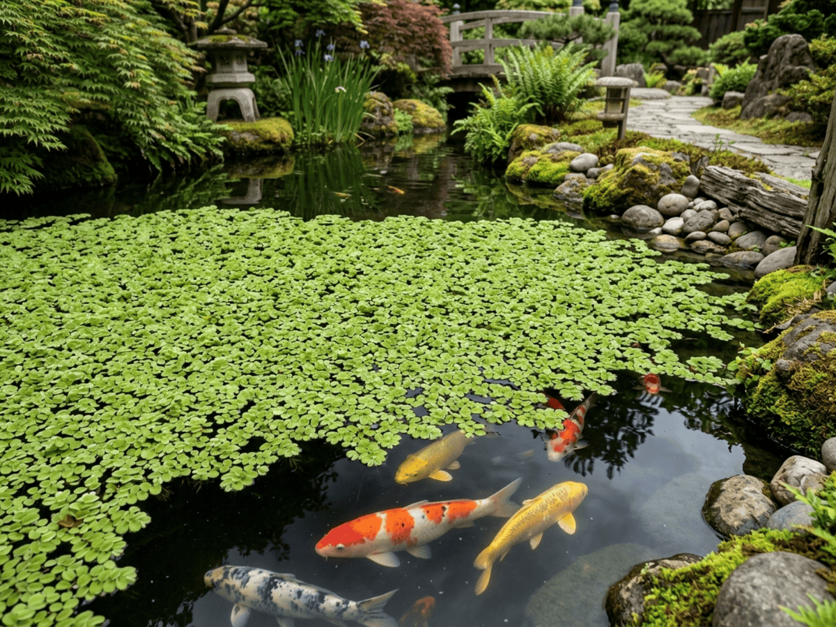 Erba pesce in giardino