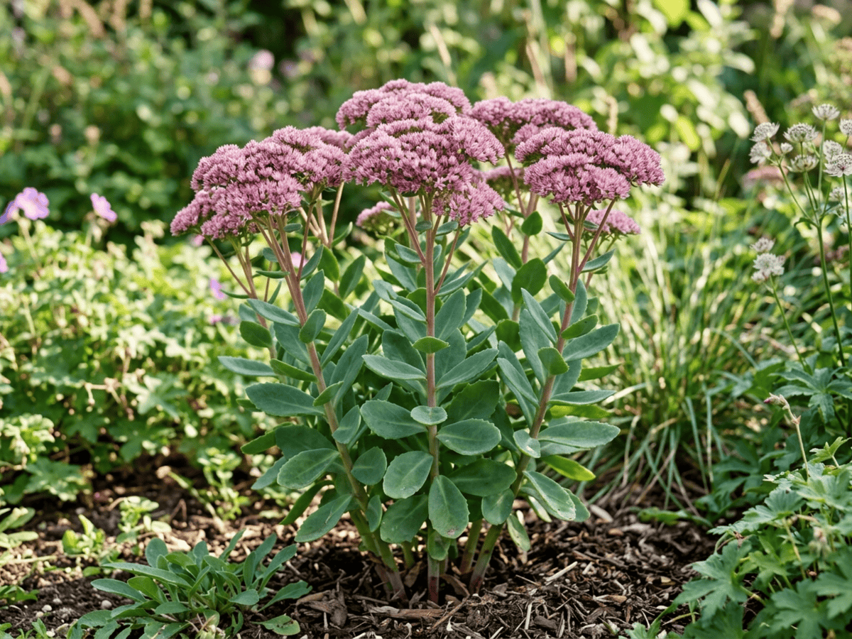 Great Stonecrop (Sedum telephium), whole plant