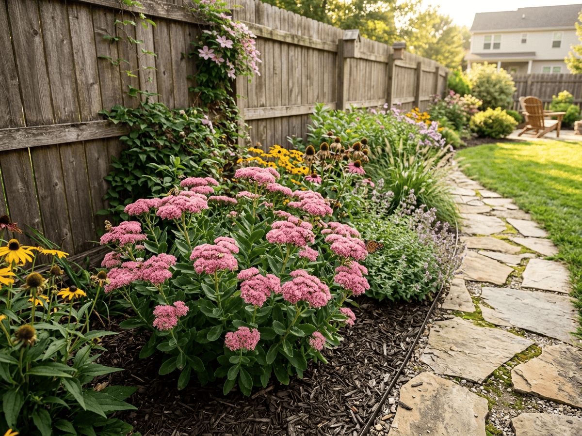 Great Stonecrop in a garden setting
