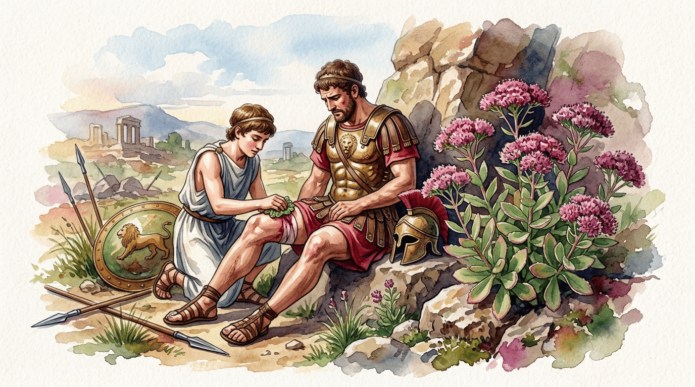 Illustrated historical scene for Great Stonecrop