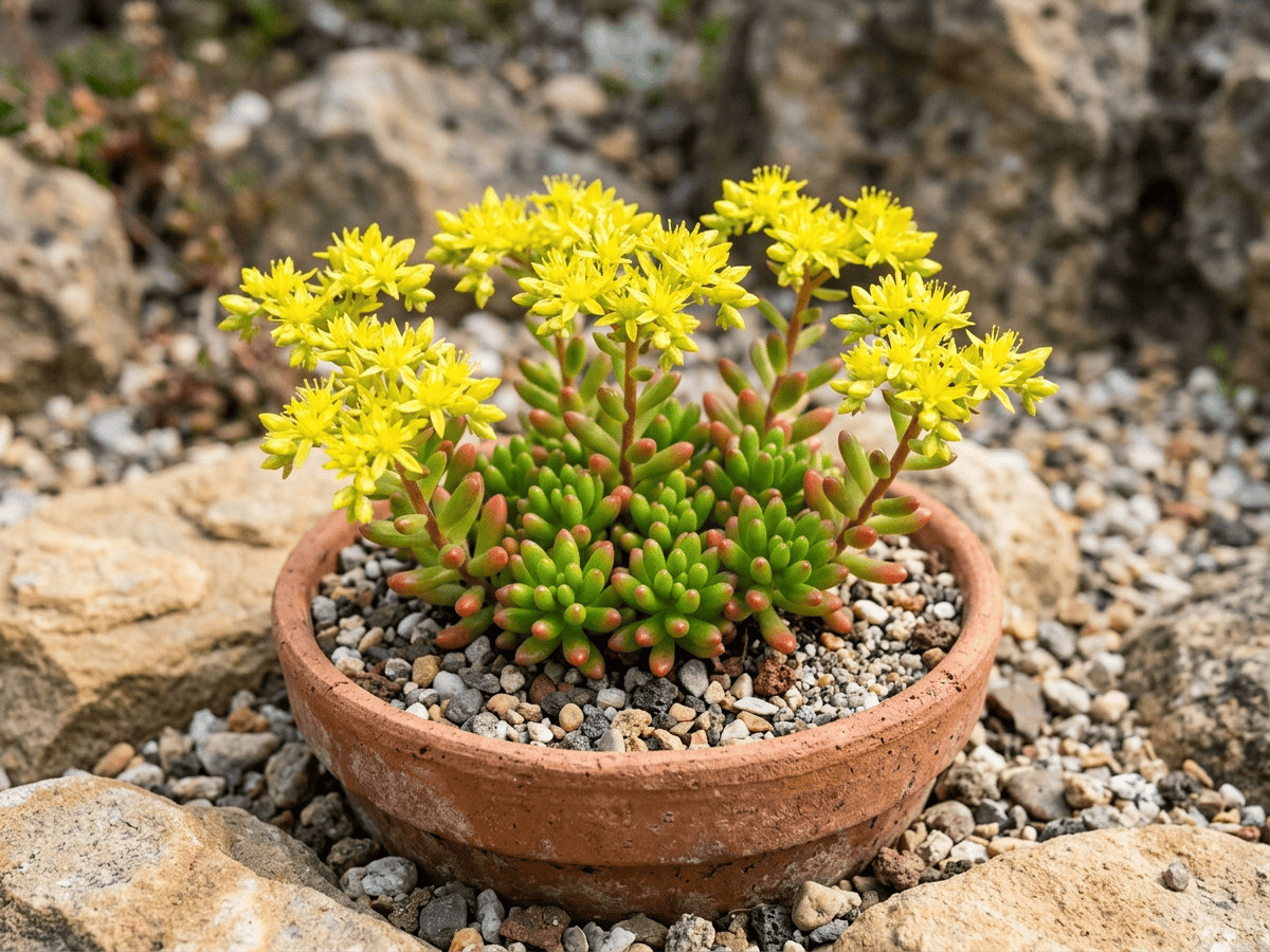 Sedum rubrotinctum (Sedum x rubrotinctum), pianta intera