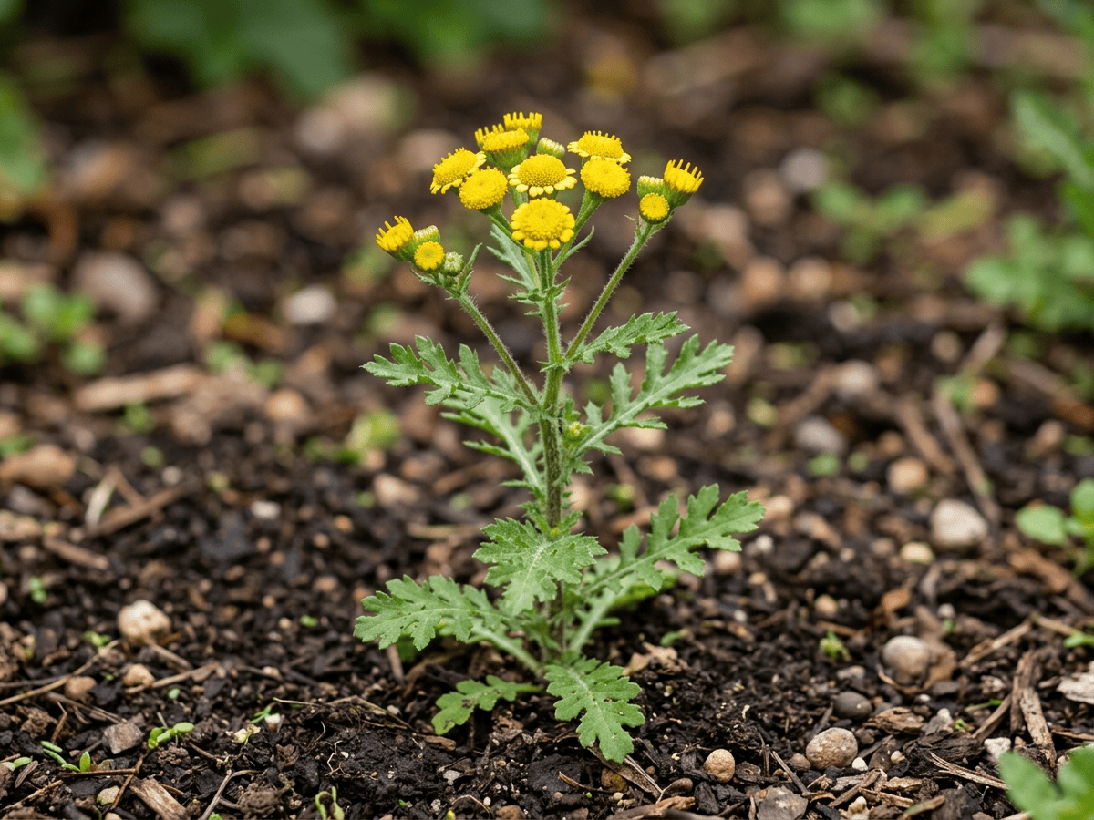 Séneçon commun (Senecio vulgaris), plante entière