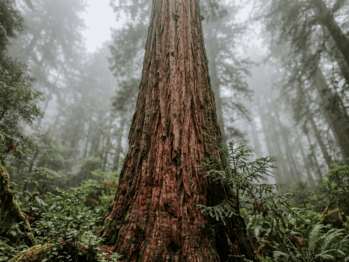 Küstenmammutbaum (Sequoia sempervirens), ganze Pflanze