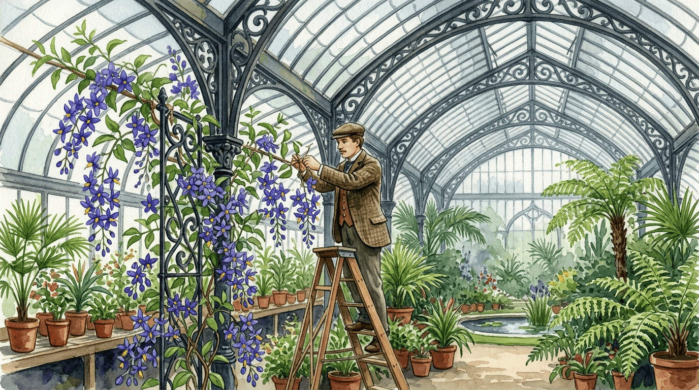 Illustrierte historische Szene zu Chilenischer Kartoffelbaum