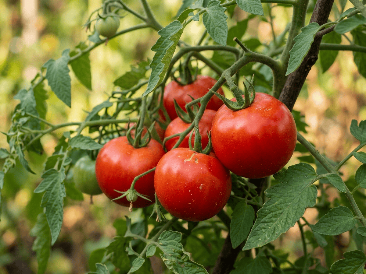 Tomato — close-up of leaves and flowers