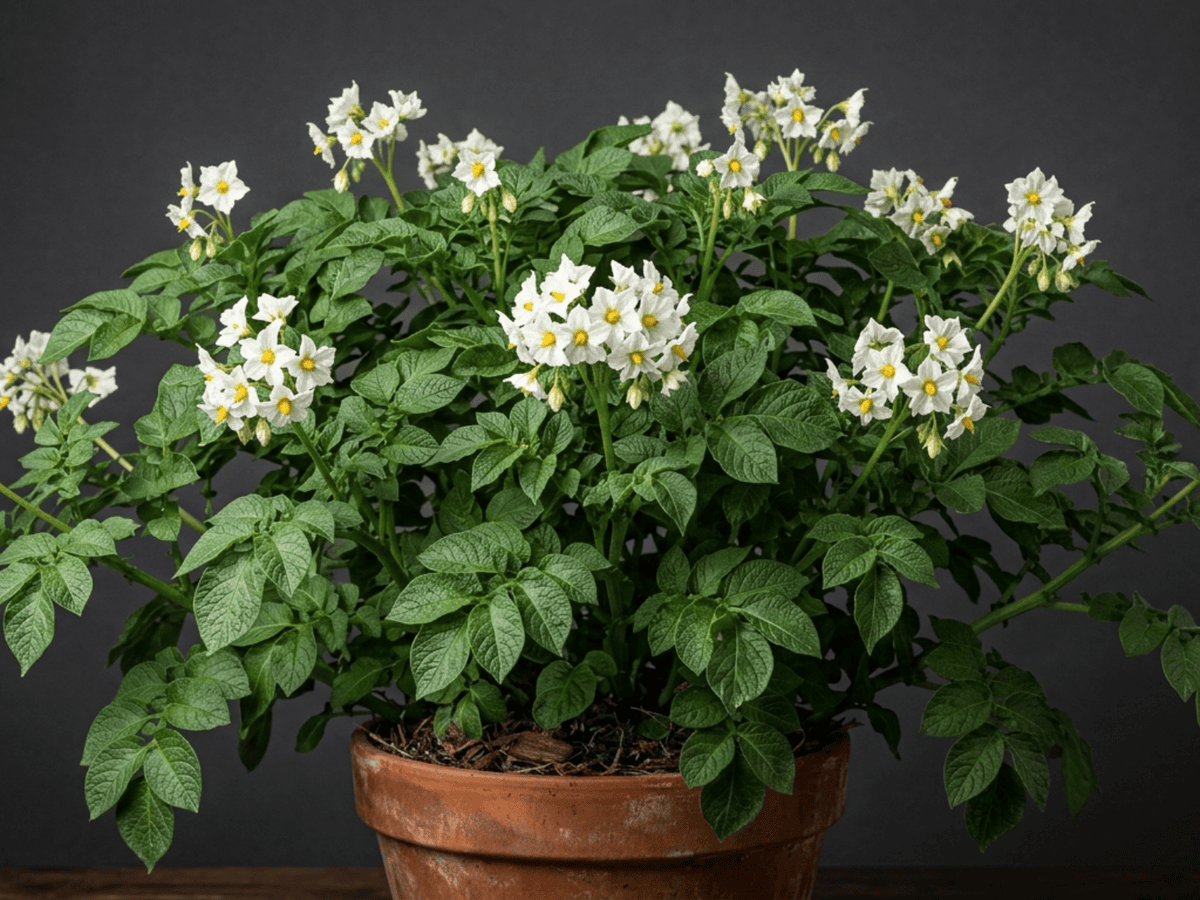 Potato (Solanum tuberosum), whole plant